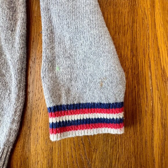 MINI BODEN London Double Decker Bus Sweater Boys 3-4 Gray Red Cotton Unisex - Picture 5 of 8